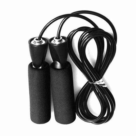 Adjustable jump rope for fast, tangle-free workouts and cardio.